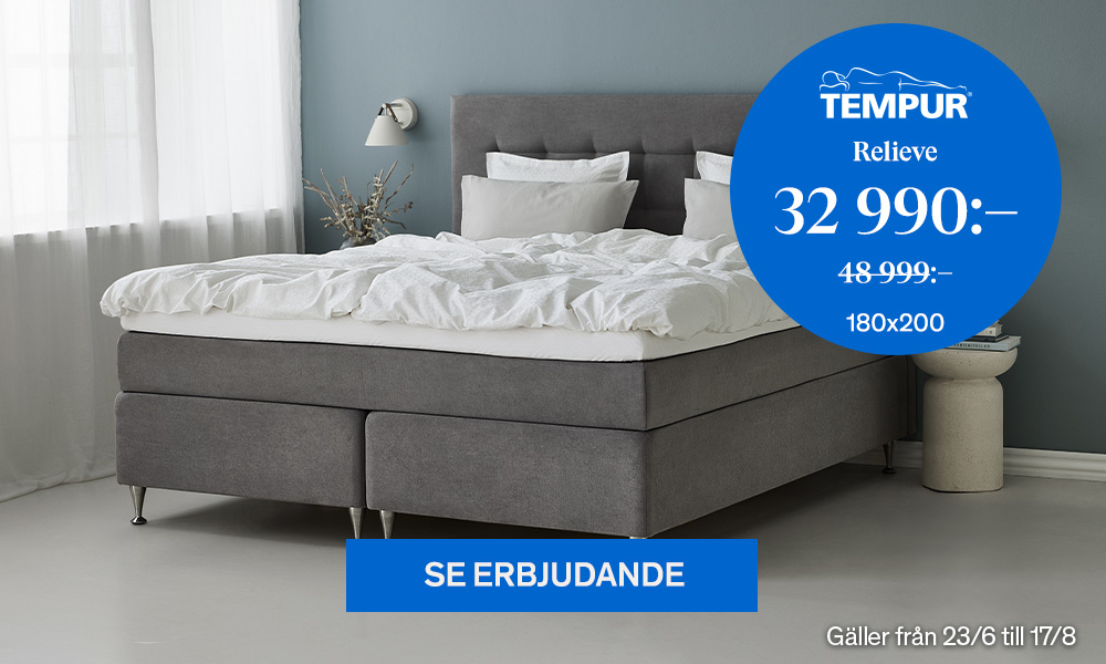 Tempur Relieve Kontinentals&auml;ng 32990:-
